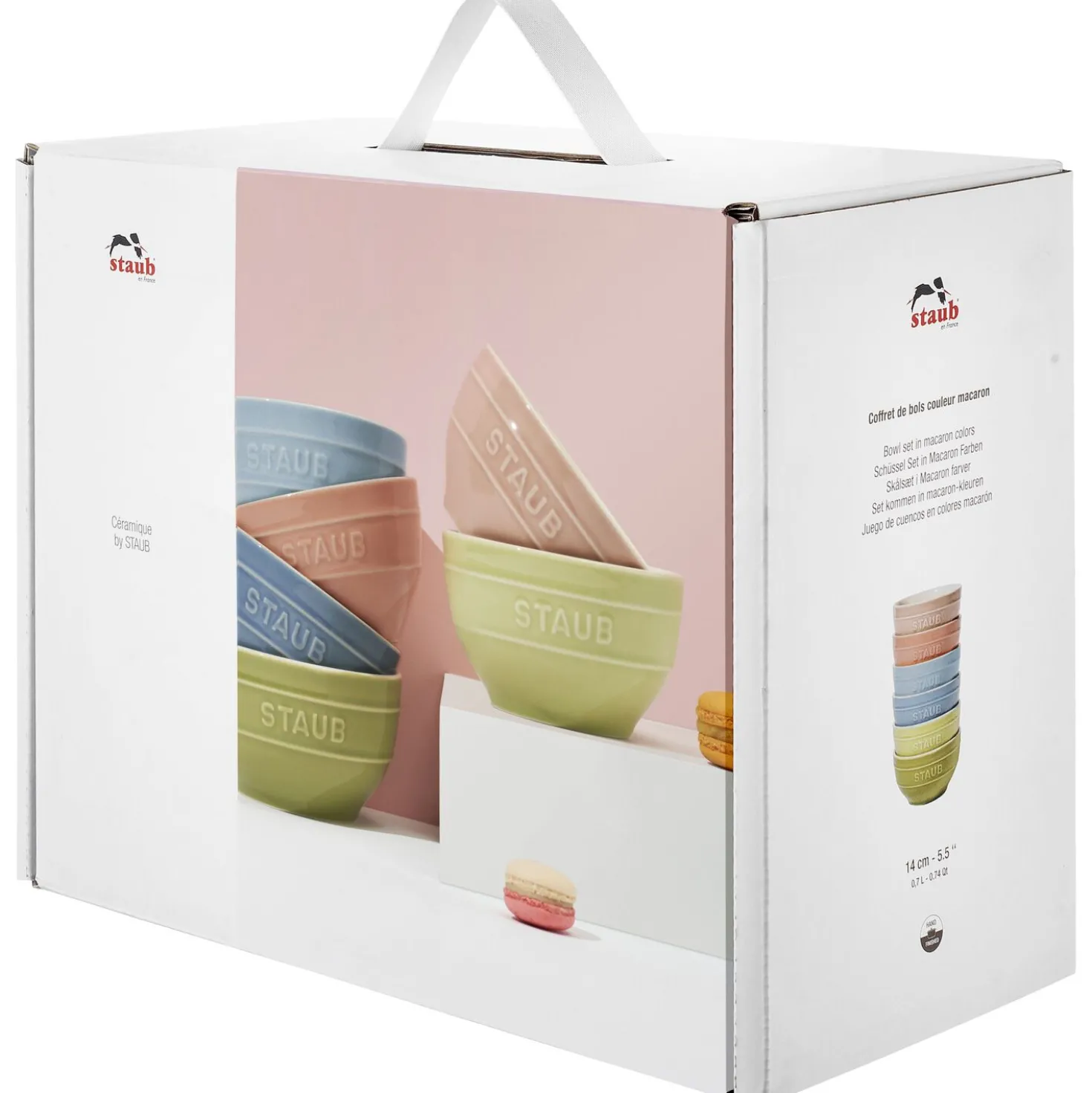 Set de bols macaron 14 cm / 6-pcs