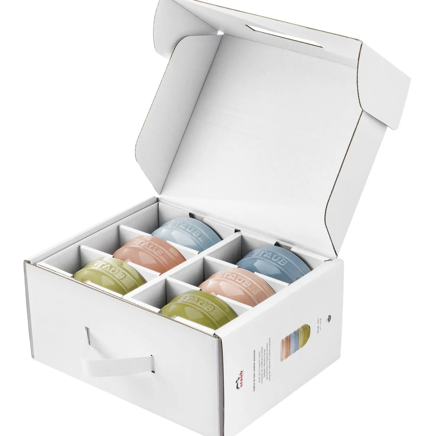 Set de bols macaron 14 cm / 6-pcs