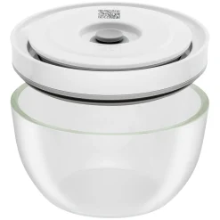 Set de bols sous vide S/M/L / 6-pcs, Verre, transparent-blanc