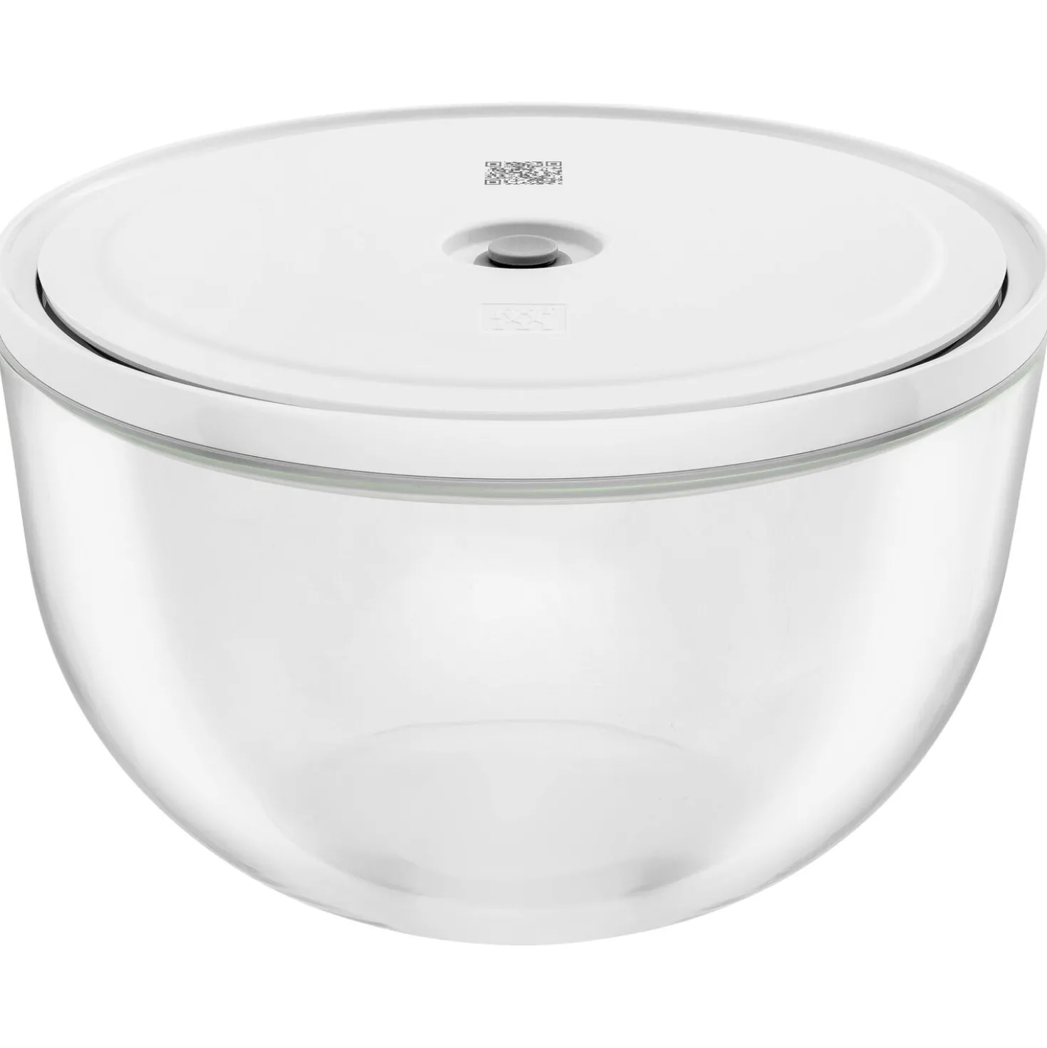 Set de bols sous vide S/M/L / 6-pcs, Verre, transparent-blanc