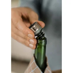 Set de bouchons de vin sous vide, 2-pcs, Gris