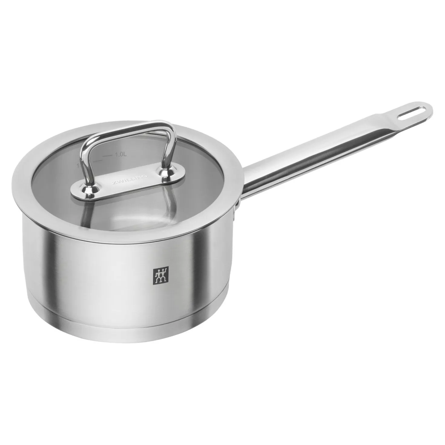 Set de casseroles et poêles, 6-pcs. /16/20/24/26 cm, argent, Inox