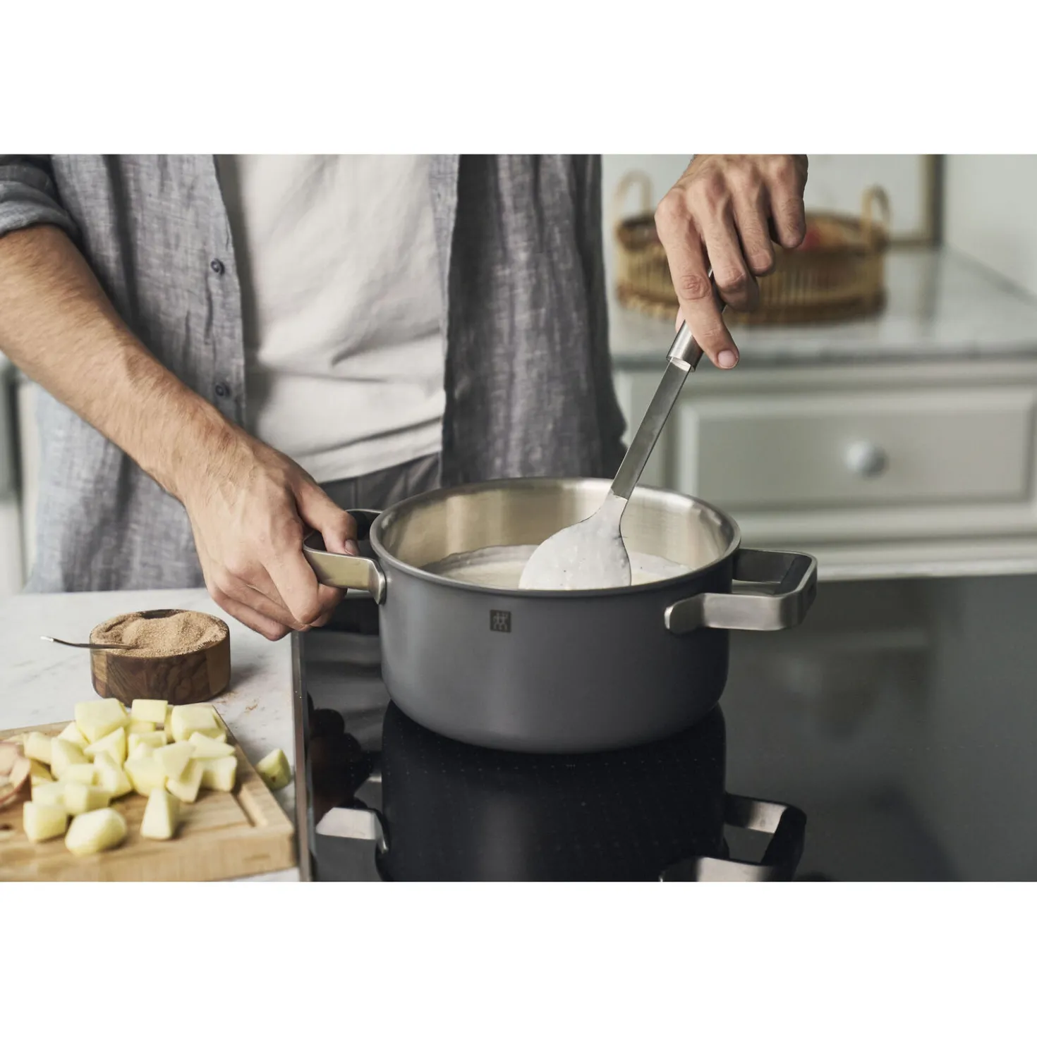 Set de casseroles et poêles, 5-pcs, Inox 18/10