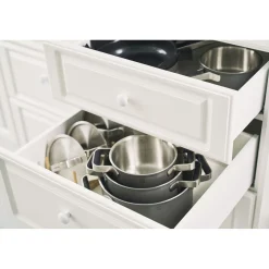 Set de casseroles et poêles, 5-pcs, Inox 18/10