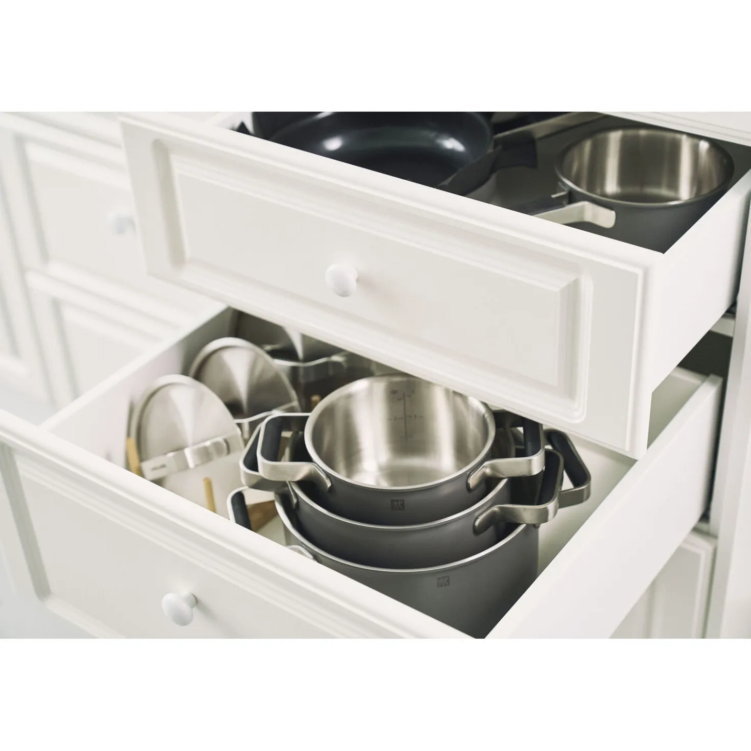 Set de casseroles et poêles, 5-pcs, Inox 18/10