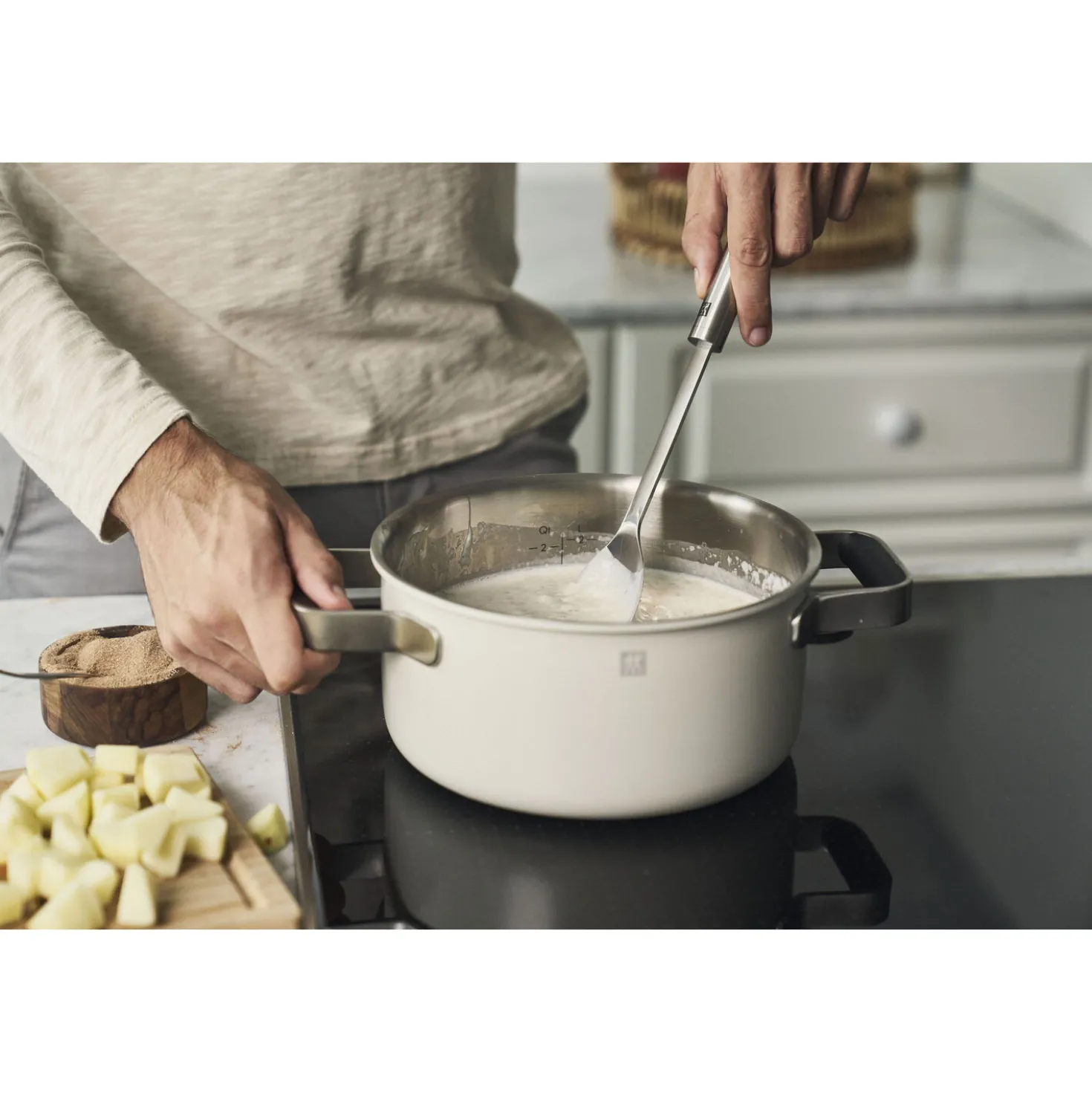 Set de casseroles et poêles, 5-pcs, Inox 18/10