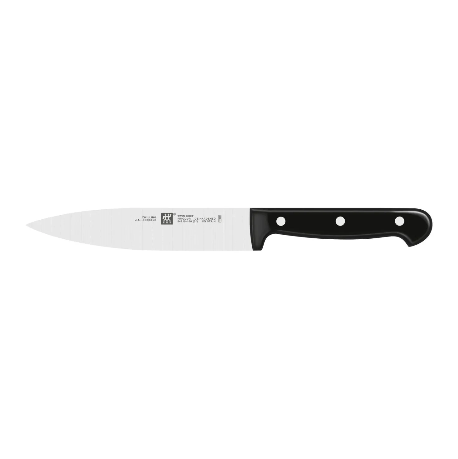 Set de couteau de chef & bloc de couteaux vide magnétique, 5-pcs. /10/16/20 cm, brun, Bambou
