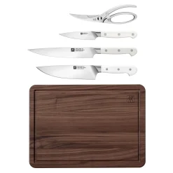 Set de couteaux avec planche à découper et ciseaux, 5-pcs.