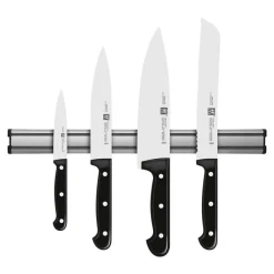 Set de couteaux Twin Chef 2 avec barre magnétique, 5-pcs. /10/16/20/45 cm, argent, Aluminium