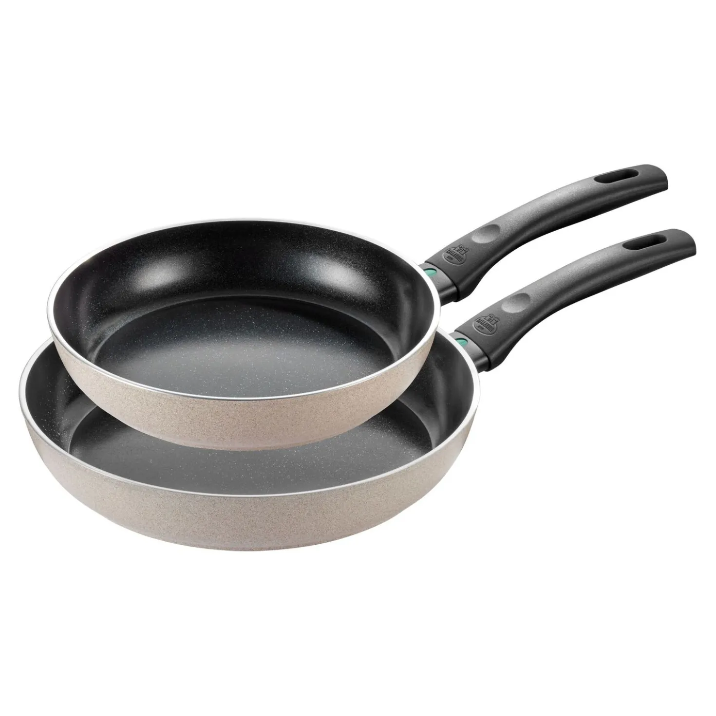 Set de poêles, 2-pcs. /24/28 cm, beige, Aluminium