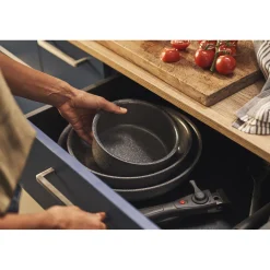 Set de poêles, 6-pcs, Aluminium, Revêtement antiadhésif en céramique