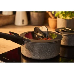 Set de poêles, 7-pcs, Aluminium, Revêtement antiadhésif en céramique