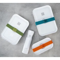 Set de sous-vide boîtes avec pompe & accessoires, 20-pcs. /S/M/L, couleurs mélangées, Verre