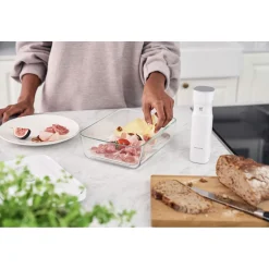 Set d’accessoires sous vide pour boîtes en verre, Boîte à frigo/Plat à gratin / 2-pcs