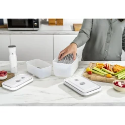 Set d’accessoires sous vide pour boîtes en plastique, M/L / 2-pcs