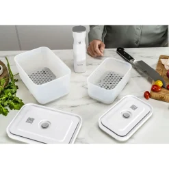 Set d’accessoires sous vide pour boîtes en plastique, M/L / 2-pcs