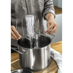 support sous vide, Acier inoxydable
