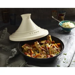 Tajine 20 cm, Fonte, Cream