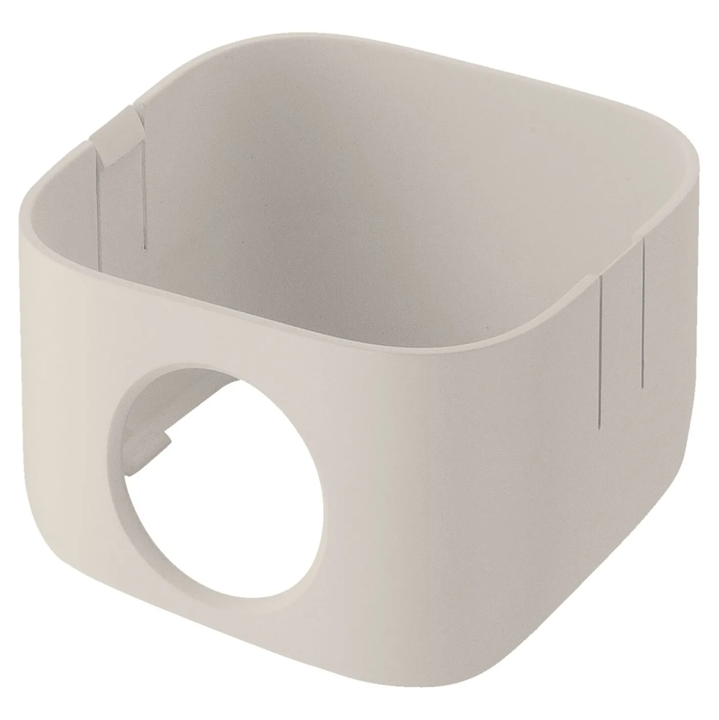 étui CUBE S / 10 cm, Blanc ivoire