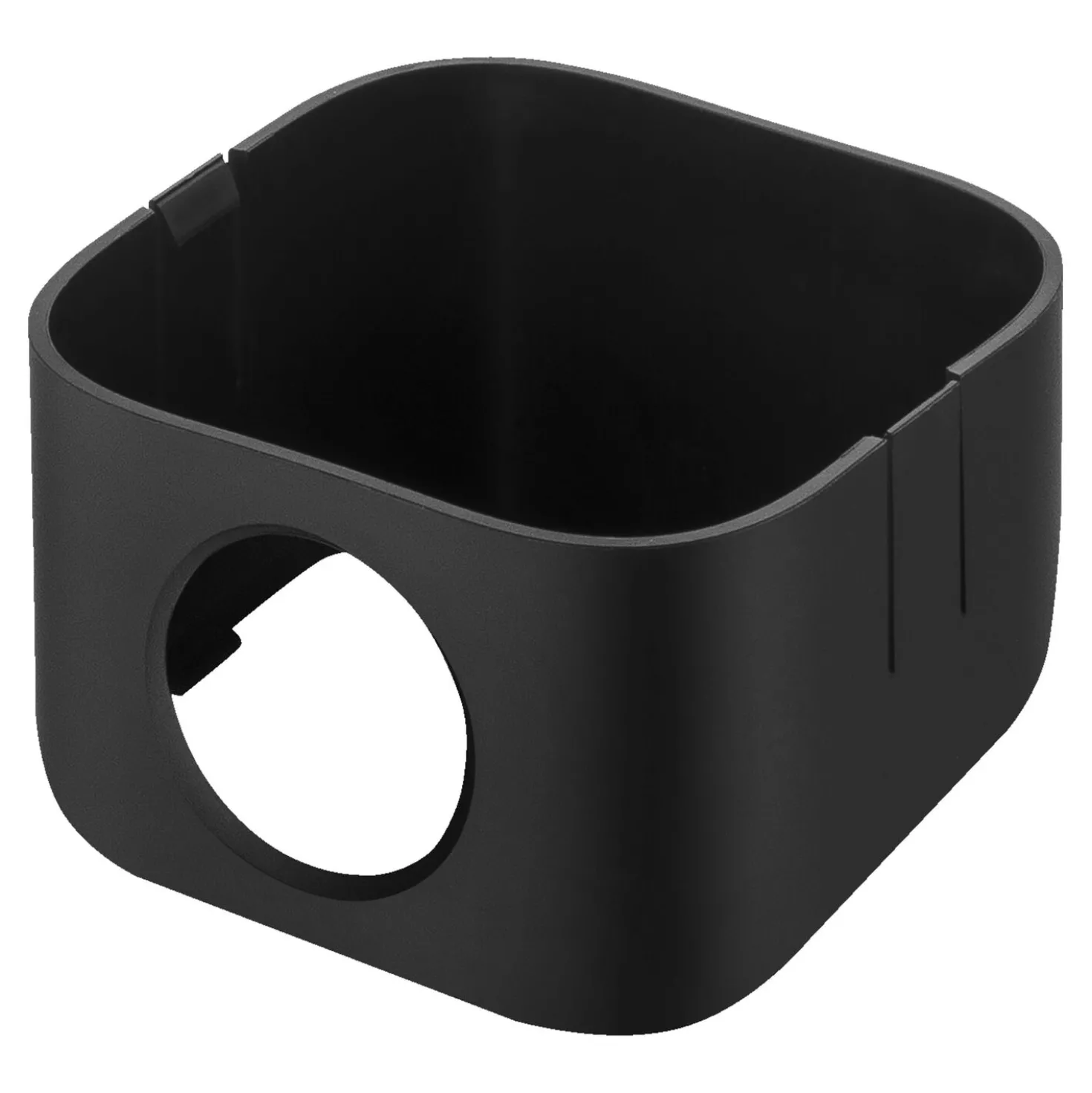 étui CUBE S / 10 cm, Noir mat