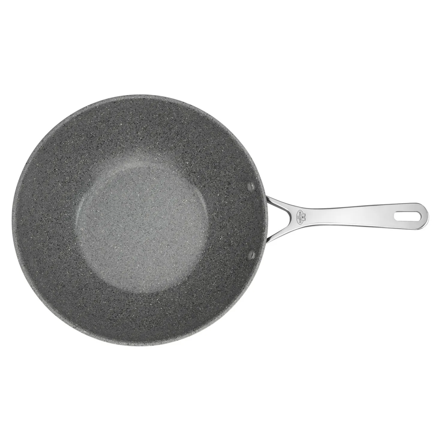 Wok, 30 cm, Aluminium, Revêtement antiadhésif en céramique renforcée en titane