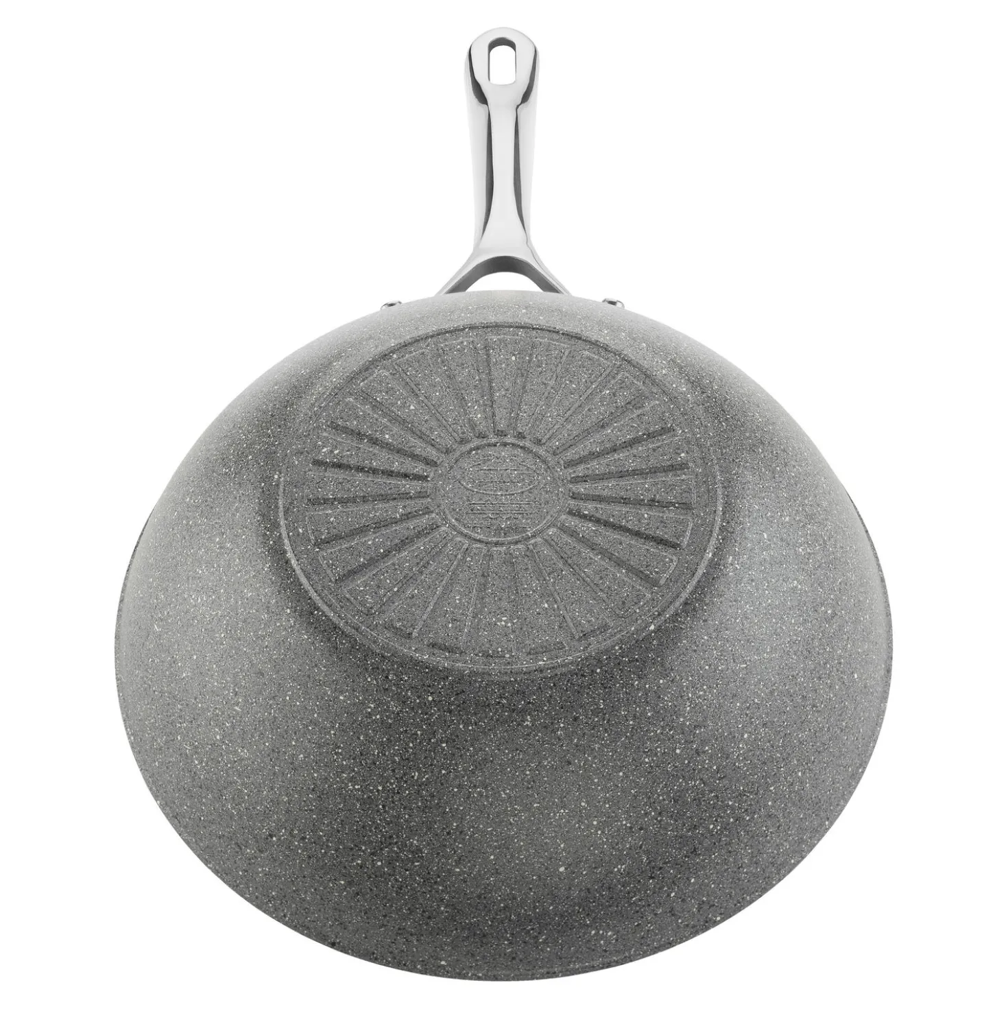 Wok, 30 cm, Aluminium, Revêtement antiadhésif en céramique renforcée en titane