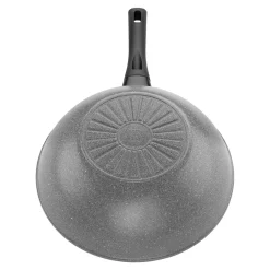 Wok, 28 cm, Aluminium, Revêtement antiadhésif en céramique renforcée en titane