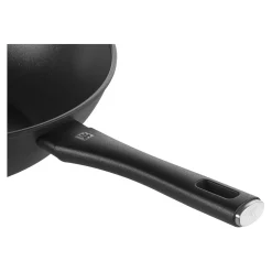 Wok, 30 cm, Aluminium, Revêtement antiadhésif en céramique renforcée en titane
